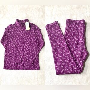Gymboree Girls 100% Cotton Long-Sleeve TurtleNeck Top & Matching Leggings Size 7